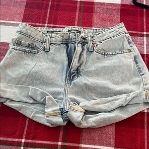 Denim Women's High rise Mom Shorts WILD FABLE